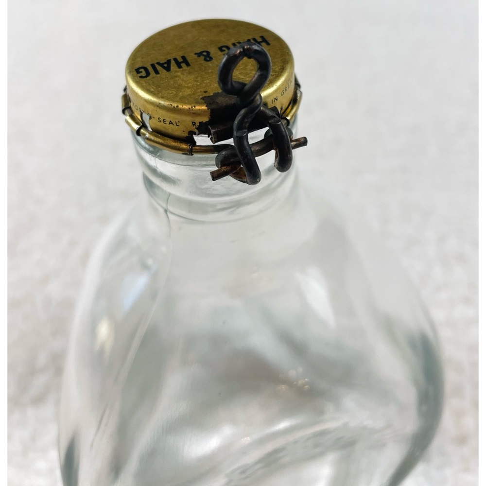 (VTG) HAIG & HAIG • Pinch Antique Scottish Whiskey Bottle w/ Original Cap - Picture 11 of 13